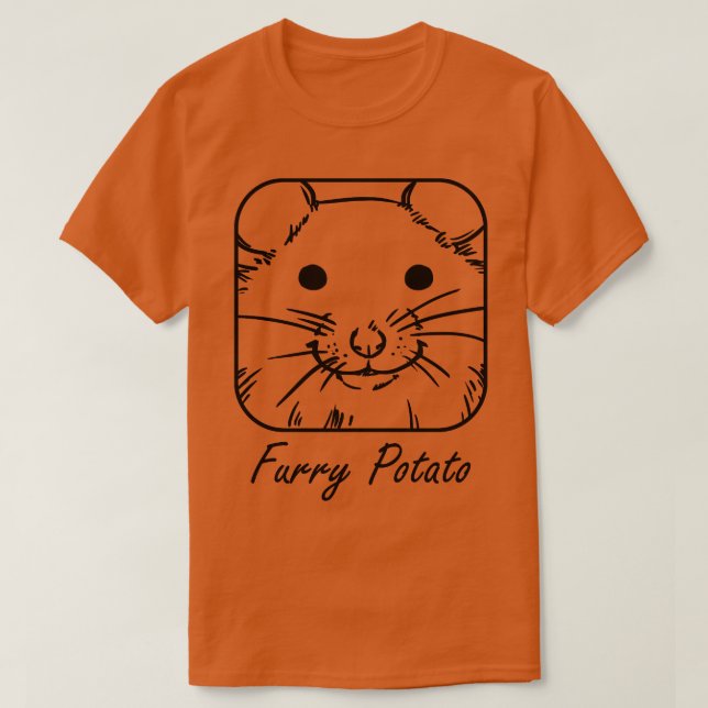 T-shirt patate drôle hamster amants cadeau (Design devant)