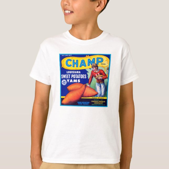 T-shirt Patates douces de Louisiane Champ (Devant)