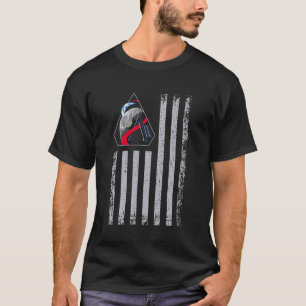 T-shirt Patch Artemis II Drapeau américain Retour sur la L