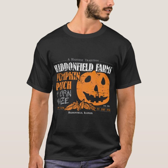T-shirt Patch Citrouille des fermes de Haddonfield (Devant)