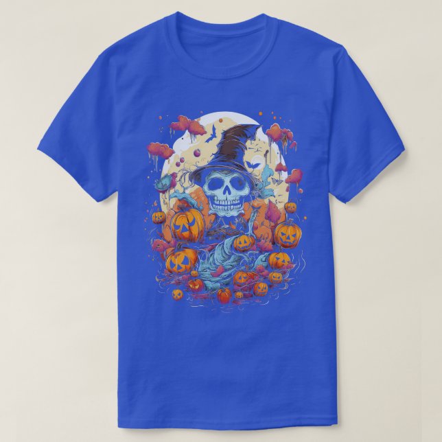 T-shirt Patch Citrouille Halloween (Design devant)