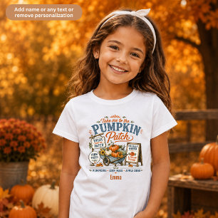 T-shirt Patch de citrouilles personnalisé pour enfants Hal