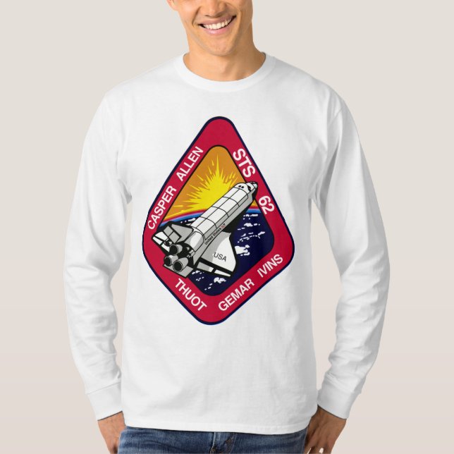 T-SHIRT PATCH DE MISSION STS-62 (Devant)
