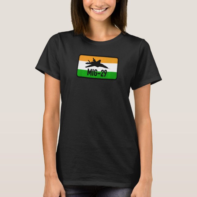 T-shirt Patch Mig 29 Indien (Devant)