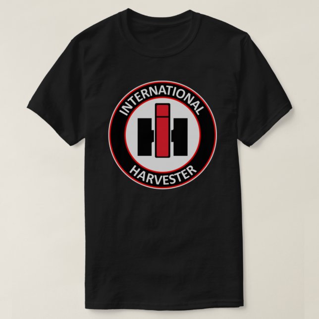 T-shirt Patch rond International Harvester. Cadeau parfait (Design devant)