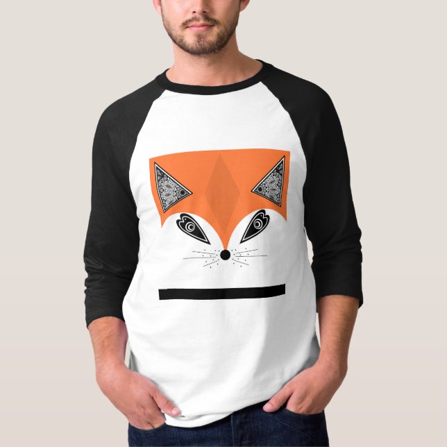 T-shirt Patchwork Fox, applique Fox, Fox (Devant)