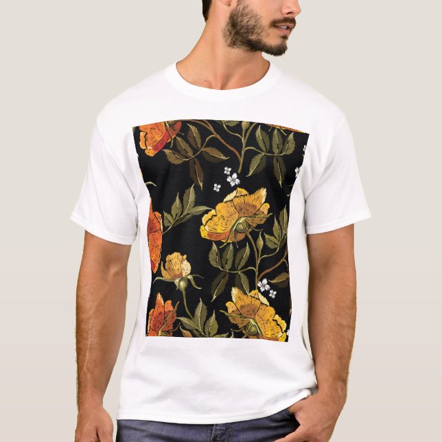 T-shirt Patchwork Gentl : dessin manuel (Devant)