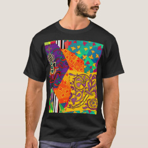 T-shirt Patchwork indien turc festier Mandala