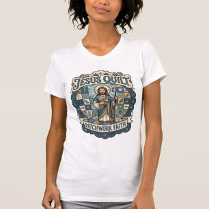 T-shirt Patchwork Jésus Foi Patchwork Jésus 
