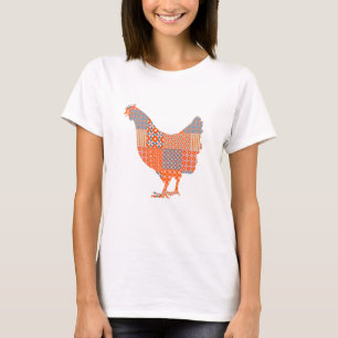 T-shirt Patchwork Motif Picket ferme animal