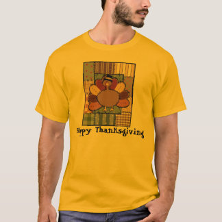 T-shirt Patchwork Turquie de thanksgiving