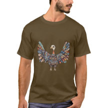 Patchwork Turquie Thanksgiving Tee - shirt