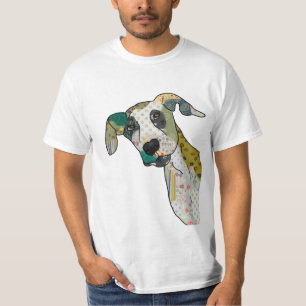 T-shirt Patchworkhund