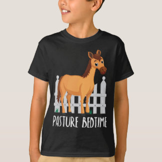 T-shirt Pâte au coucher Drôle mignon Cheval Pyjamas PJ
