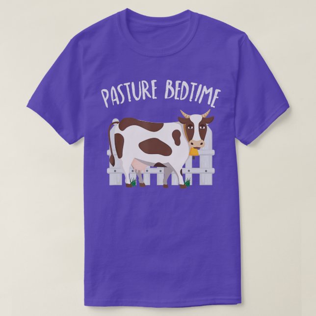 T-shirt Pâte au coucher Funny mignon Cow Pyjamas PJ (Design devant)