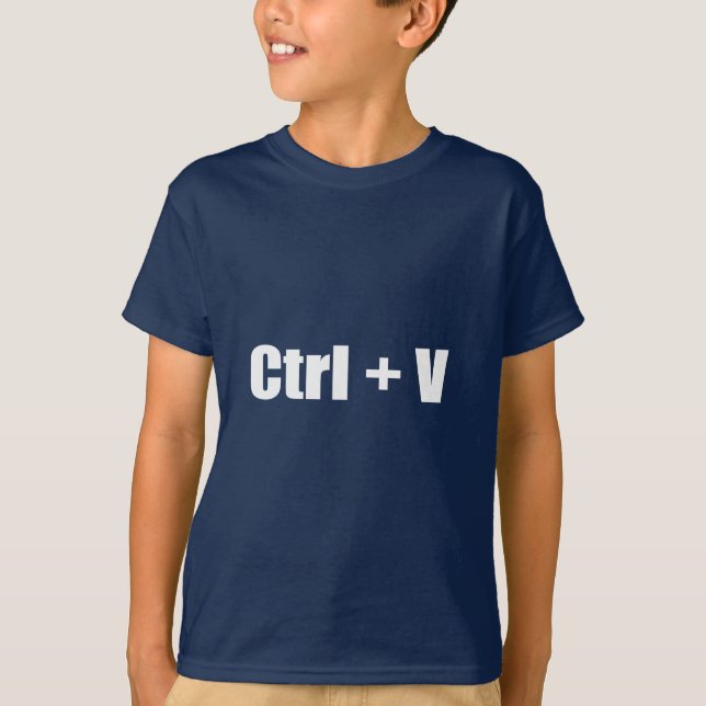 T-shirt Pâte - CTRL + V (Devant)