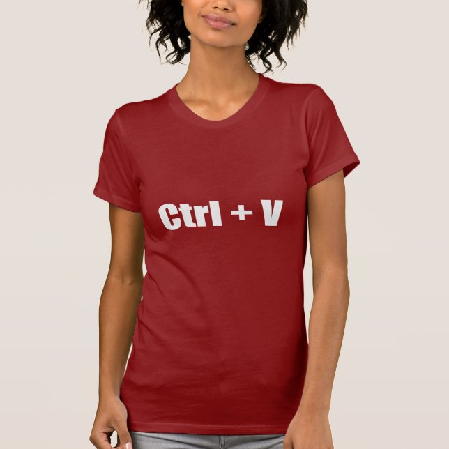 T-shirt Pâte - CTRL + V (Devant)