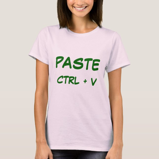 T-SHIRT PÂTE, CTRL + V (Devant)