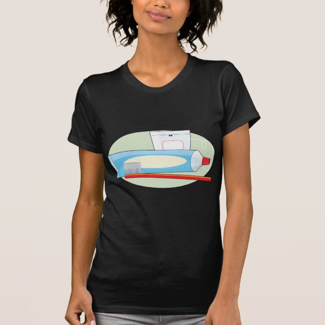 T-shirt Pâte dentifrice et brosse (Devant)