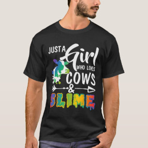 T-shirt Pâte Juste Une Fille Qui Aime Les Vaches Et La Pât