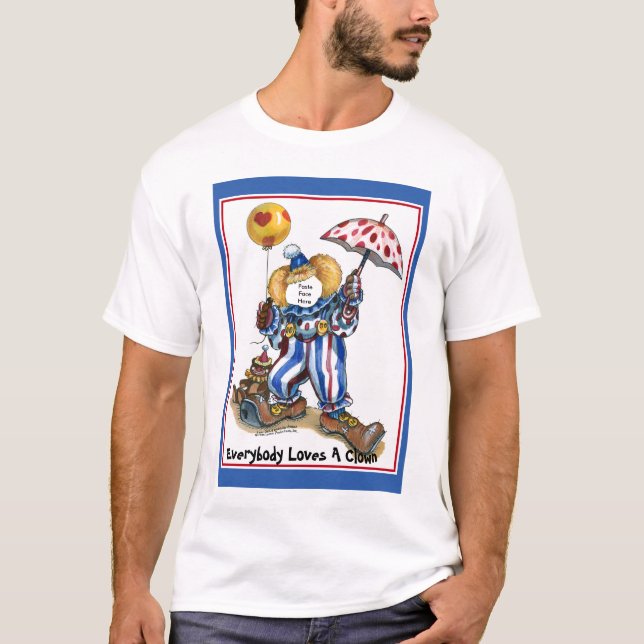 T-shirt Pâte-UN-Visage dans le clown (Devant)