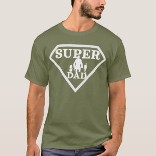 T-shirt paternité, Super Papa à Superhero, fête des pères