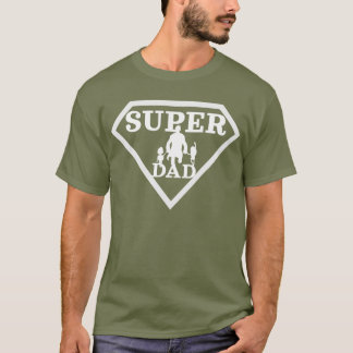 T-shirt paternité, Super Papa à Superhero, fête des pères