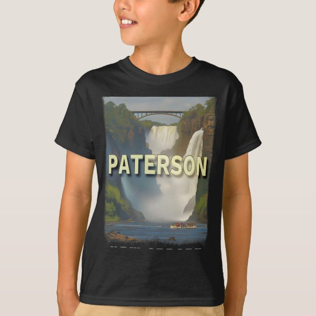 T-shirt Paterson New Jersey Nj Waterfall Wonderland Sd617  (Devant)