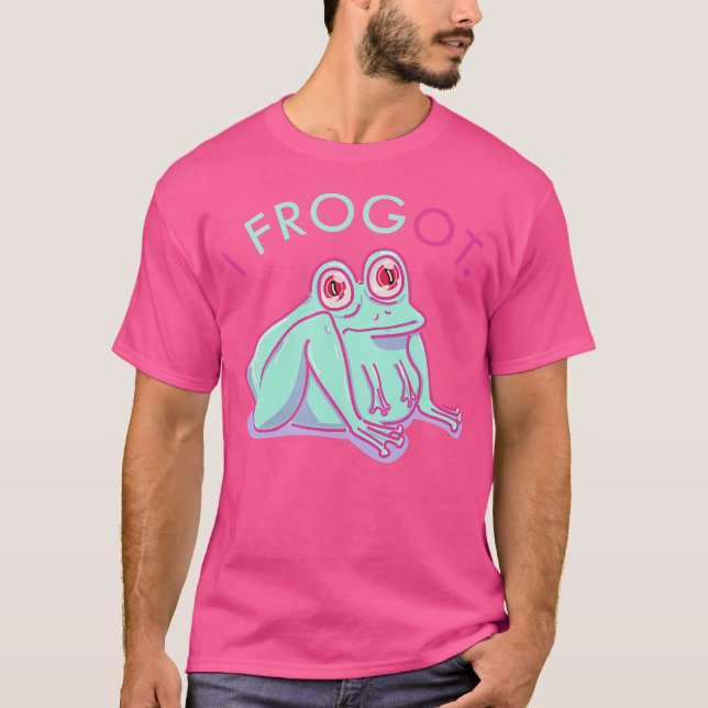 T-shirt Pâtes d'animaux mignons Frog amusant (Devant)