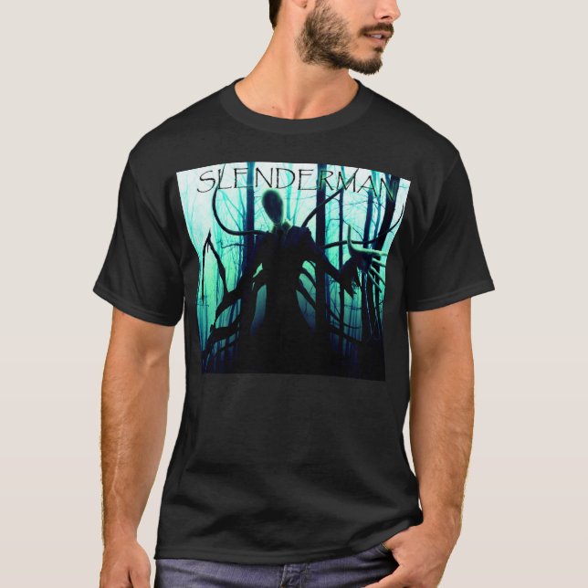 T-shirt Pâtes déplaisantes d'homme mince de Slenderman (Devant)