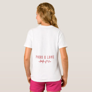 T-shirt Pâtes & Love Cute Pet Lover Typographie Amoureux d
