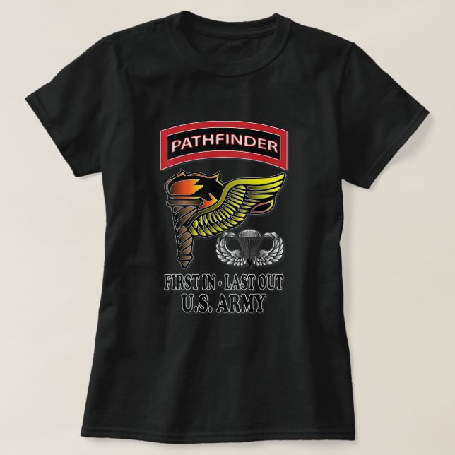 T-shirt Pathfinder de l'armée américaine (conception du do (Design devant)
