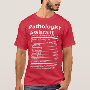 T-shirt Pathologiste adjoint Nutritionnel et indéniable F