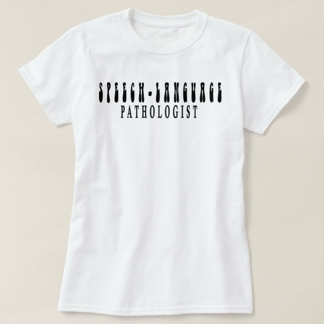 T-shirt Pathologiste de la langue de la parole Chemise, Th (Design devant)