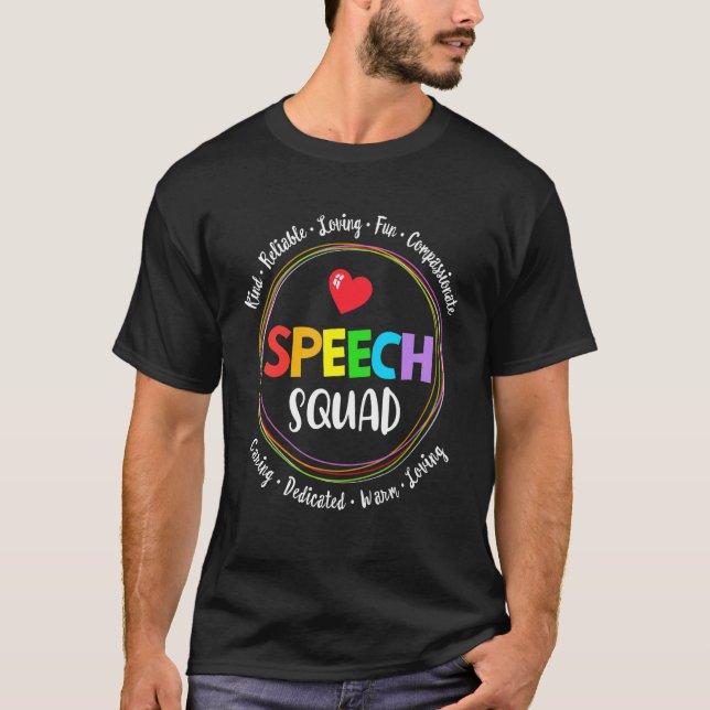 T-shirt Pathologiste de la langue de la parole Thérapie SL (Devant)