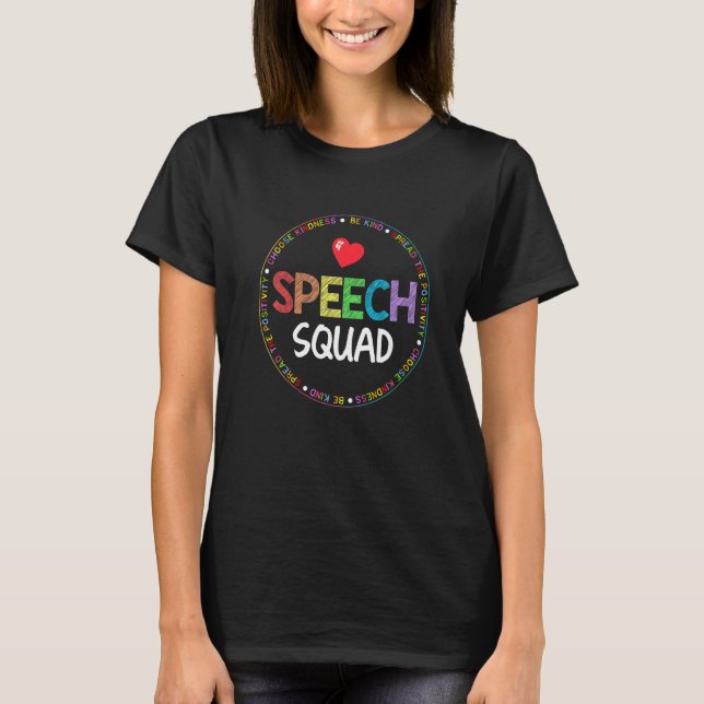 T-shirt Pathologiste de la langue de la parole Thérapie SL (Devant)