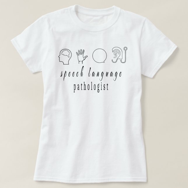 T-shirt Pathologiste de la langue de parole Chemise Thérap (Design devant)