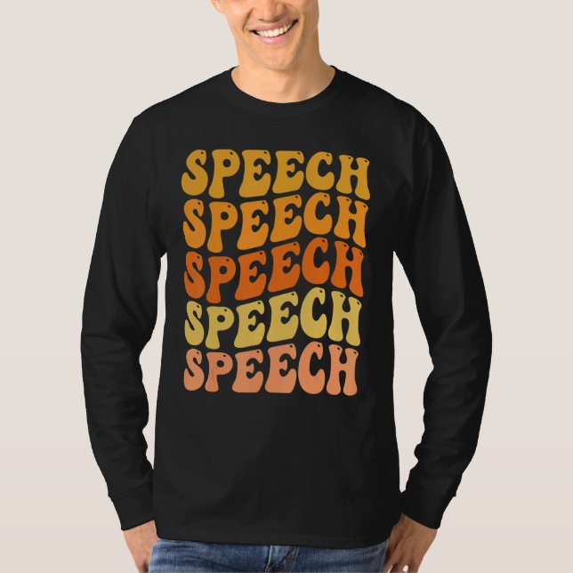 T-shirt Pathologiste de la parole et du langage Groovy Rai (Devant)