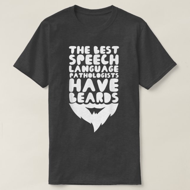 T-shirt Pathologiste De Langue Parlante Mens Avec Parole D (Design devant)