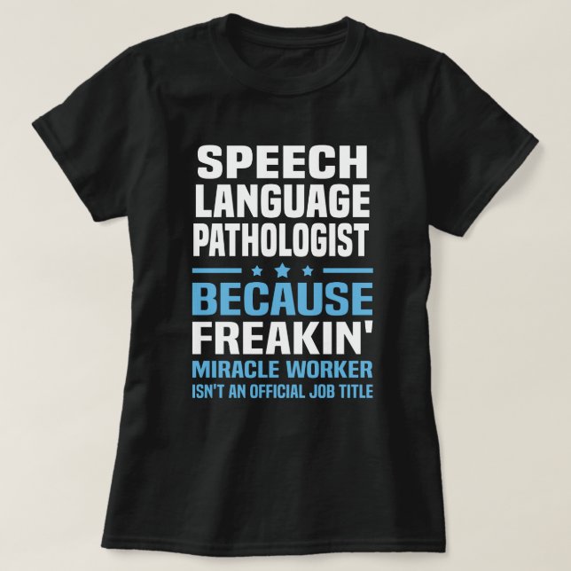 T-shirt Pathologiste du langage vocal (Design devant)