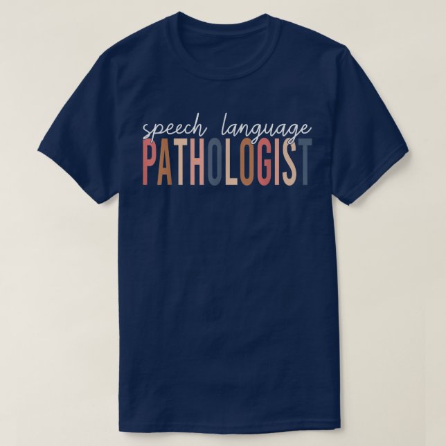 T-shirt Pathologiste du langage vocal SLP Pat de thérapie  (Design devant)