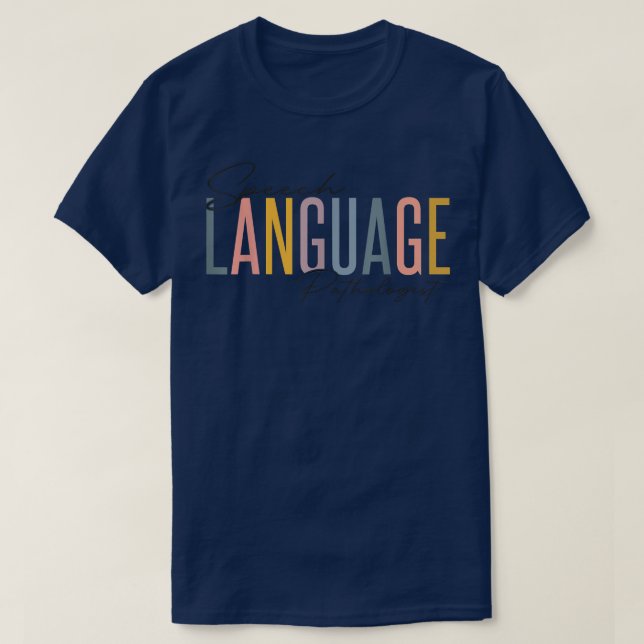 T-shirt Pathologiste du langage vocal SLP Pat de thérapie  (Design devant)