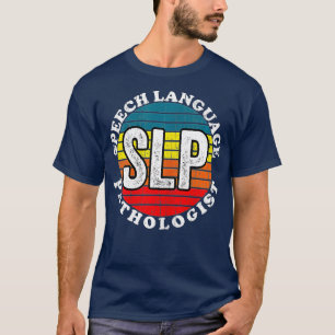 T-shirt Pathologiste du langage vocal - SLP Therapy Retro 