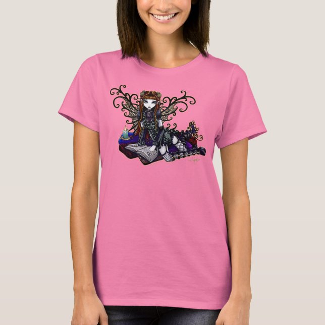 T-shirt Patience Fleur de dentelle victorienne (Devant)