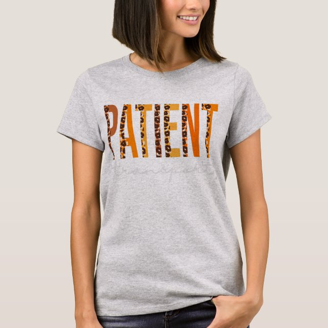 T-shirt Patient Transport leopard Cas Autumn Lovers (Devant)