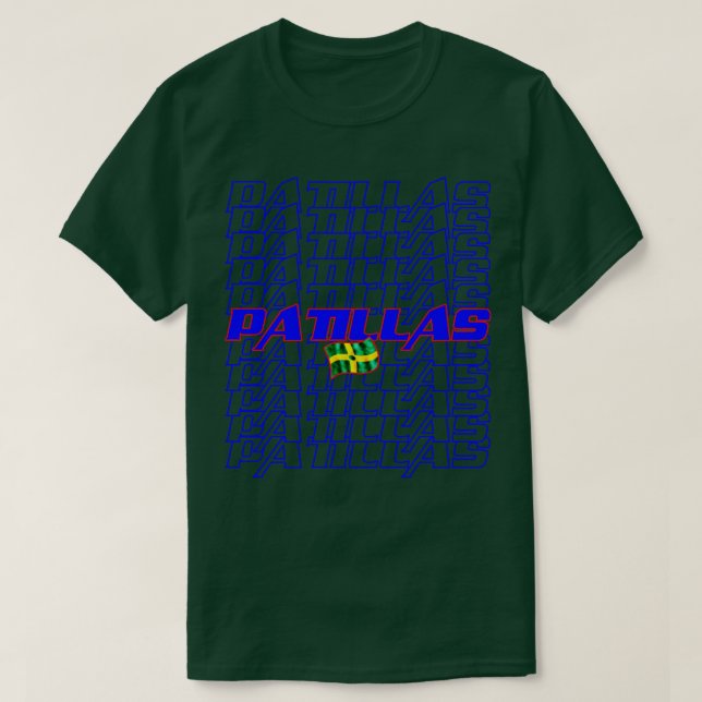 T-shirt Patillas Texte en cascade (Design devant)