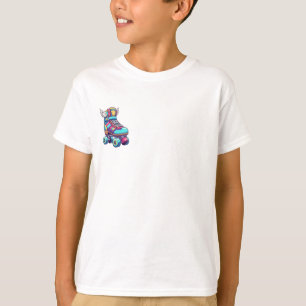 T-shirt Patin à roulettes rétro ailé pour enfants