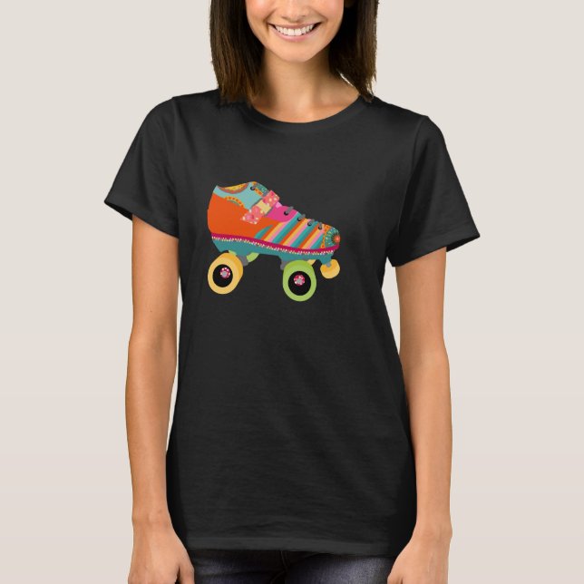 T-shirt Patin de disco de rouleau (Devant)