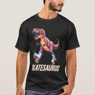 T-shirt Patin Dinosaure Patin à Roulettes T-Rex Dino Drôle