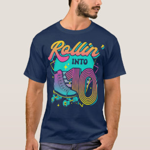 T-shirt Patinage à rouleaux 10e fête d'anniversaire Roulem
